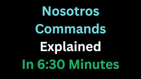 Spanish - Nosotros Commands Explained In 6 And A Half Minutes