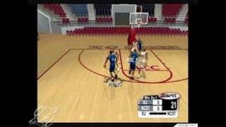 NCAA College Basketball 2K3 GameCube Gameplay - Gym practice