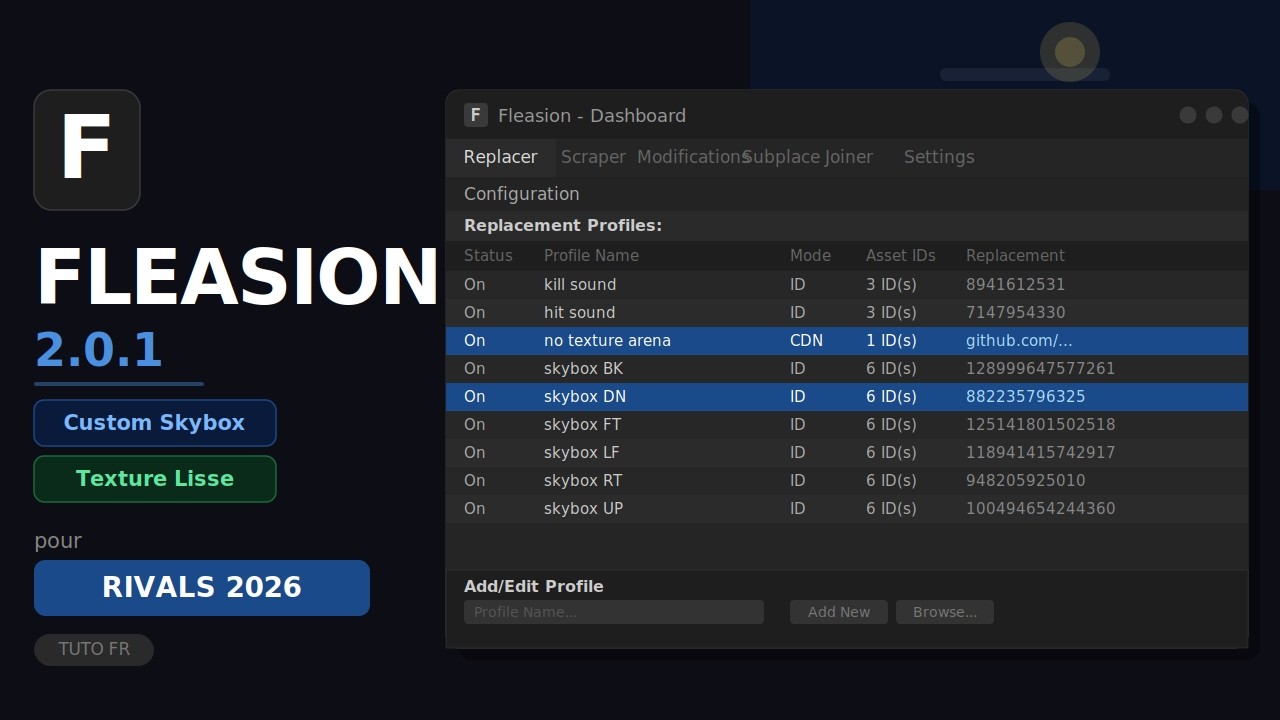 Fleasion Rivals Tuto (FR) Custom skybox et Texture lisse rivals avec Fleasion 2.0.1 ...