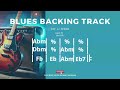 Blues Backing Track in Ab Minor 50 BPM 6/8