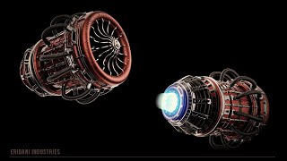 : Modeling a Sci-fi Engine | Plasticity Timelapse