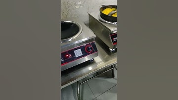 Bếp từ công nghiệp 5000W mặt lõm sử dụng chảo sâu lòng 45cm và 50cm  #bếp_từ_công_nghiệp_5000w