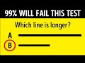 Brain test which line is longer optical illusion alifromyt