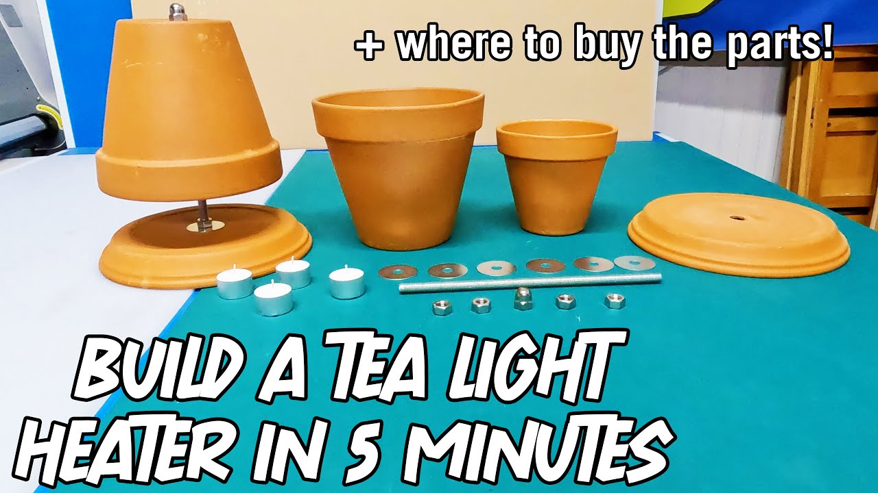 How To Make a Tea Light Candle Heater in 5 Minutes - YouTube