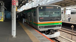 東海道線E231系1000番台横コツK-41編成　品川駅発車
