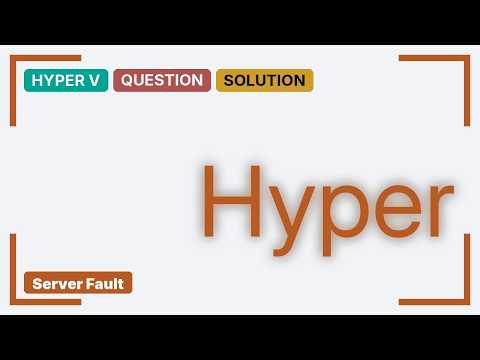 My Hyper-V VM disappeared