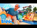 ブリッピー、巨大なウォータースライダーに挑戦!🌊☀️ | シンガポールアドベンチャー | ブリッピー 日本語 - 幼児向け教育動画 Blippi