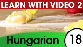 ⁣Learn Hungarian with Pictures and Video - Hungarian Expressions That Help with the Housework 2