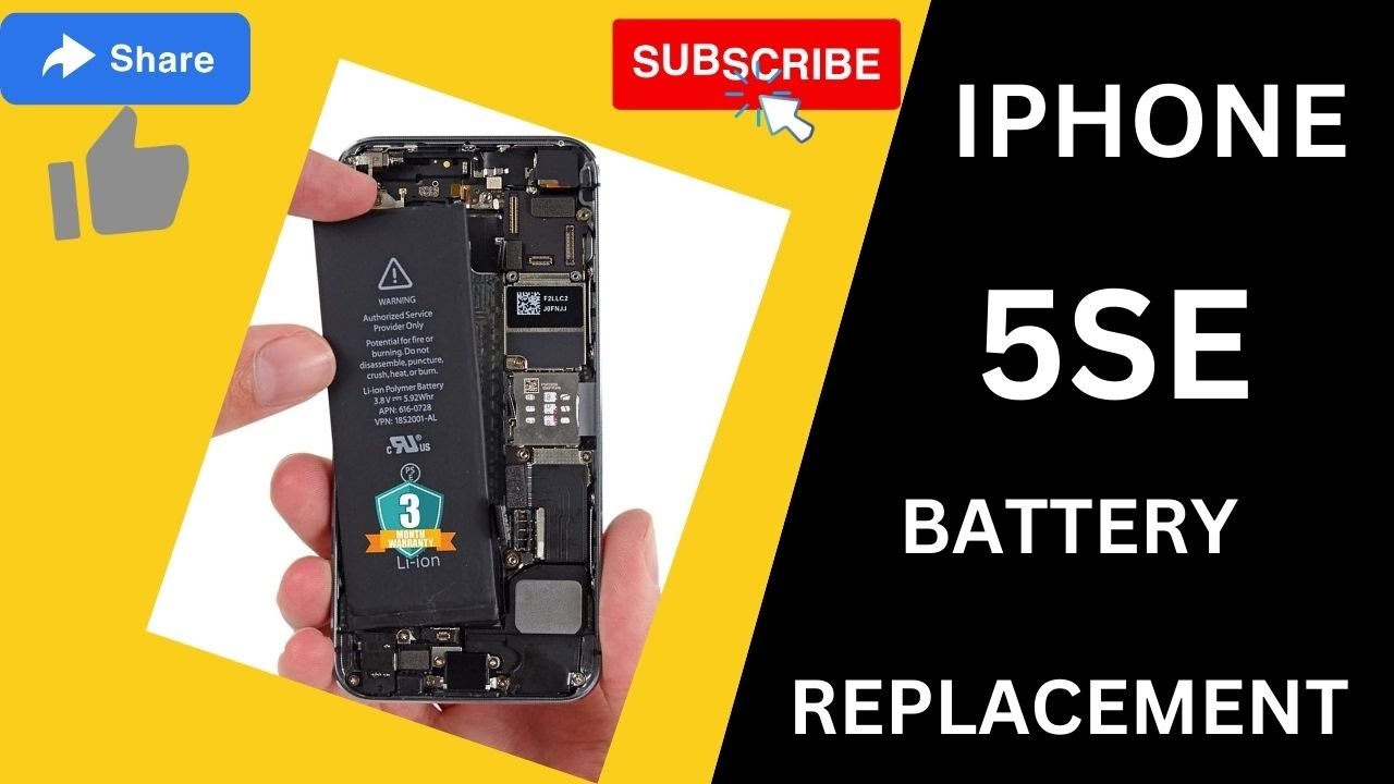 iPhone 5se Battery Replacement - YouTube