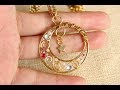 Uv resin filigree crescent moon charm  watch me resin tutorial  diy jewelry