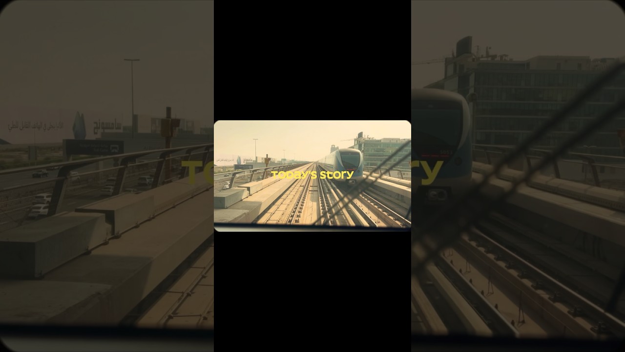 POV: In Dubai’s rush, peace finds me in motion 🚇✨ 