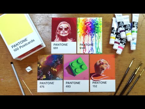 Pantone Postcard Painting Challenge 16-25 