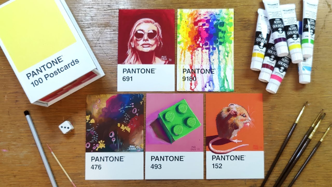 Painted Pantone Postcard A6 Different Motives -  Finland
