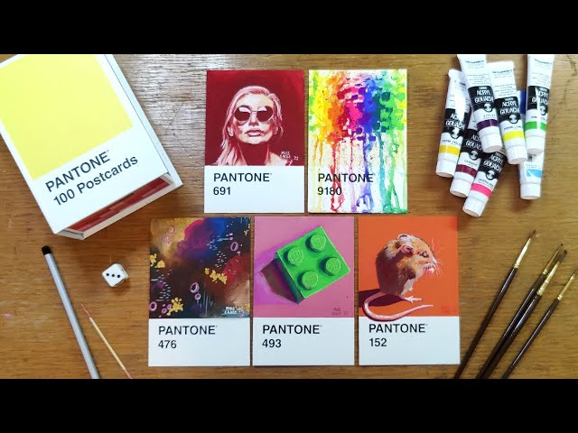 Pantone Postcard Painting Challenge 6-10 