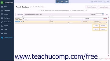 QuickBooks Online Plus 2015 Tutorial Tracking Depreciation Intuit Training