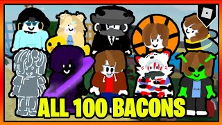 ALL 100 BACONS in FIND THE BACONS || Roblox