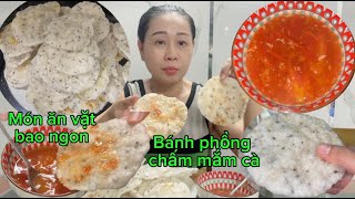 Có ai biết bánh này không mời cả nhà ăn cùng mình nhé/bánh phồng chấm mắm cà bao ngon ăn là ghiền