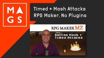Timed and Mash Attacks in RPG Maker MV / MZ, No Plugins