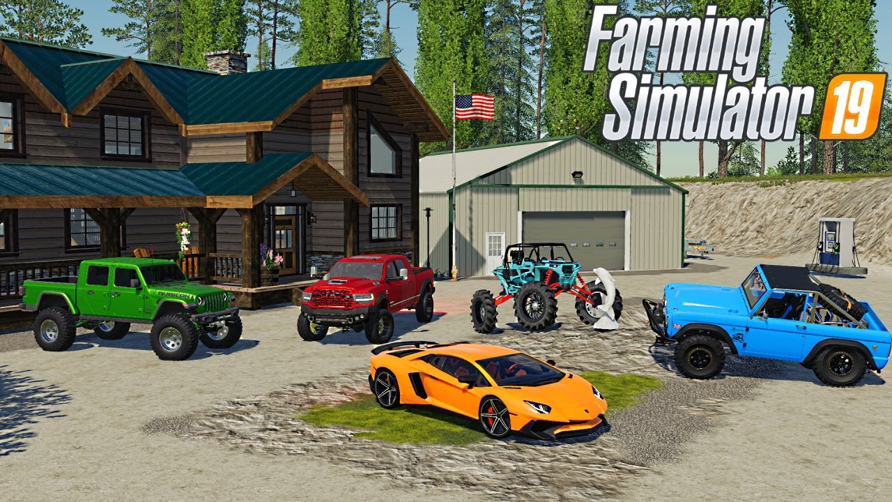 BILLIONAIRE HUNTING CABIN, IN THE MOUNTAINS! | $1,750,000 | FARMING SIMULATOR 2019