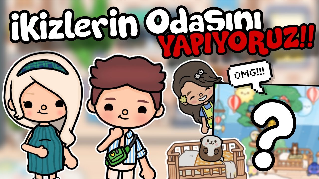 İkizlerin Odasını YAPIYORUZ!!😍🩷 / Toca Boca World Türkçe / Justin Toca 