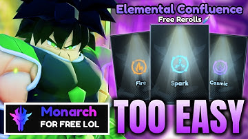 260 FREE REROLLS! | Clearing ELEMENTAL CONFLUENCE in Anime Vanguards