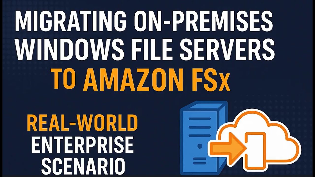 Amazon Real Server Migrating On Premises Windows File Servers To Amazon Fsx Real World ...