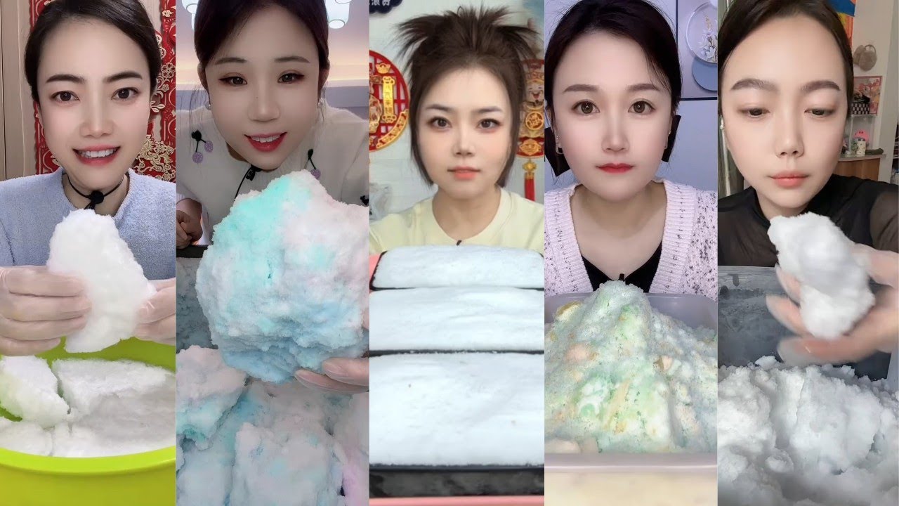 ASMR ICE EATING || FREEZER FROST EATING || SATISFYING SQUEAKY SOFT CRUNCHY FROST BITES ASMR🧊