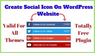 Add Social media share button in wordpress in Hindi