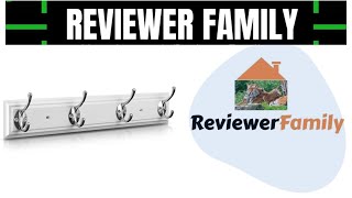 Coat Hooks Wall Mounted White, 17 Wooden Modern Coat Rack Wall Mount with 4 Hooks