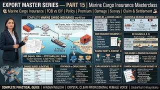 Marine Cargo Insurance Complete Guide | Export Insurance, ICC A/B/C, Claim & Settlement | Part 15