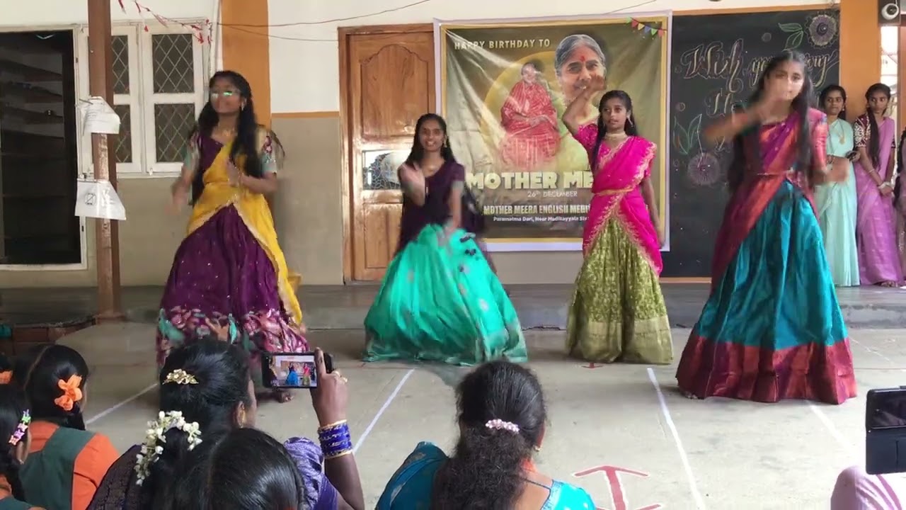 Mother Meera birthday celebrations @2025 8 th class mashup song