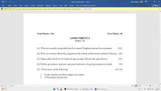 0876code aiou  | 0876 assingment Question Paper | Allama Iqbal Open University Spring Semester 2026