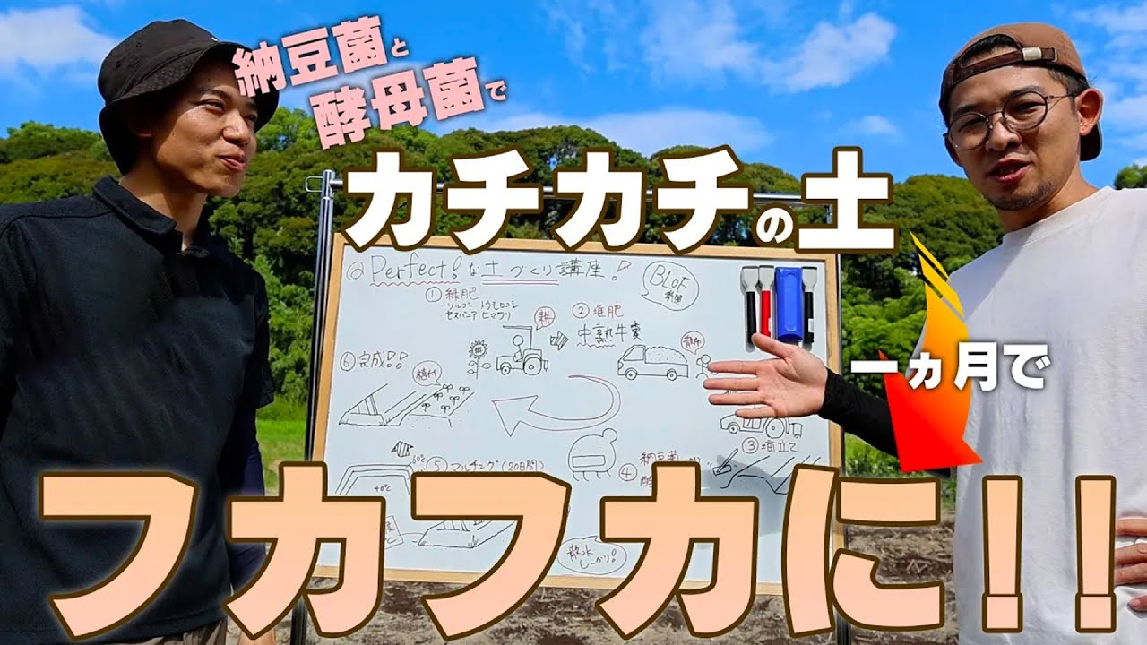 【土づくり講座】一ヵ月でふかふかに！微生物で太陽熱養生処理【BLOF理論】