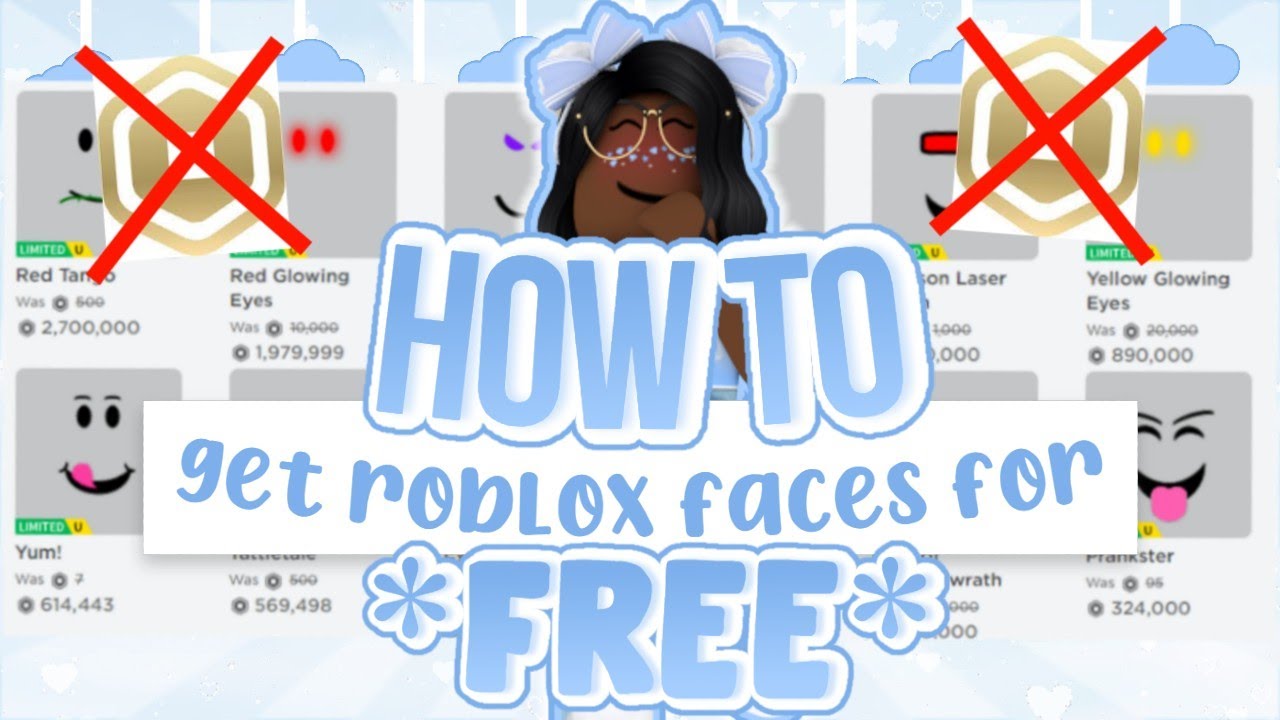 Oceanzy on X: #Roblox have made most of their default free faces