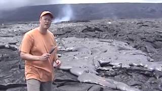 Rock Hammer into Lava Flow