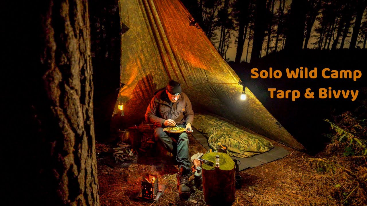 Одиночный дикий лагерь | DD 3x3 Tarp Multicam | Plough Point | Британская армейская палатка Gore-...