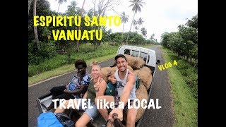 Espiritu Santo Vlog 4 - Two Blue Holes and Hitchike like a local | VANUATU