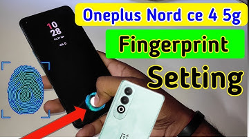 Oneplus nord CE 4 5g fingerprint screen lock | fingerprint lock setting in Oneplus nord ce4 5g