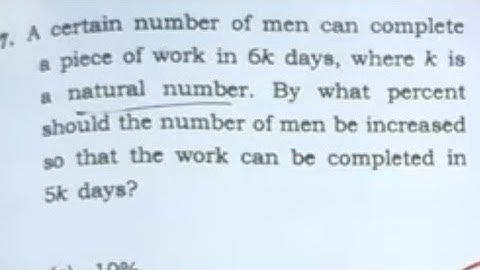 A certain number of men can complete a piece of work in 6k days,UPSC CSAT 2024 PAPER ANALYSIS