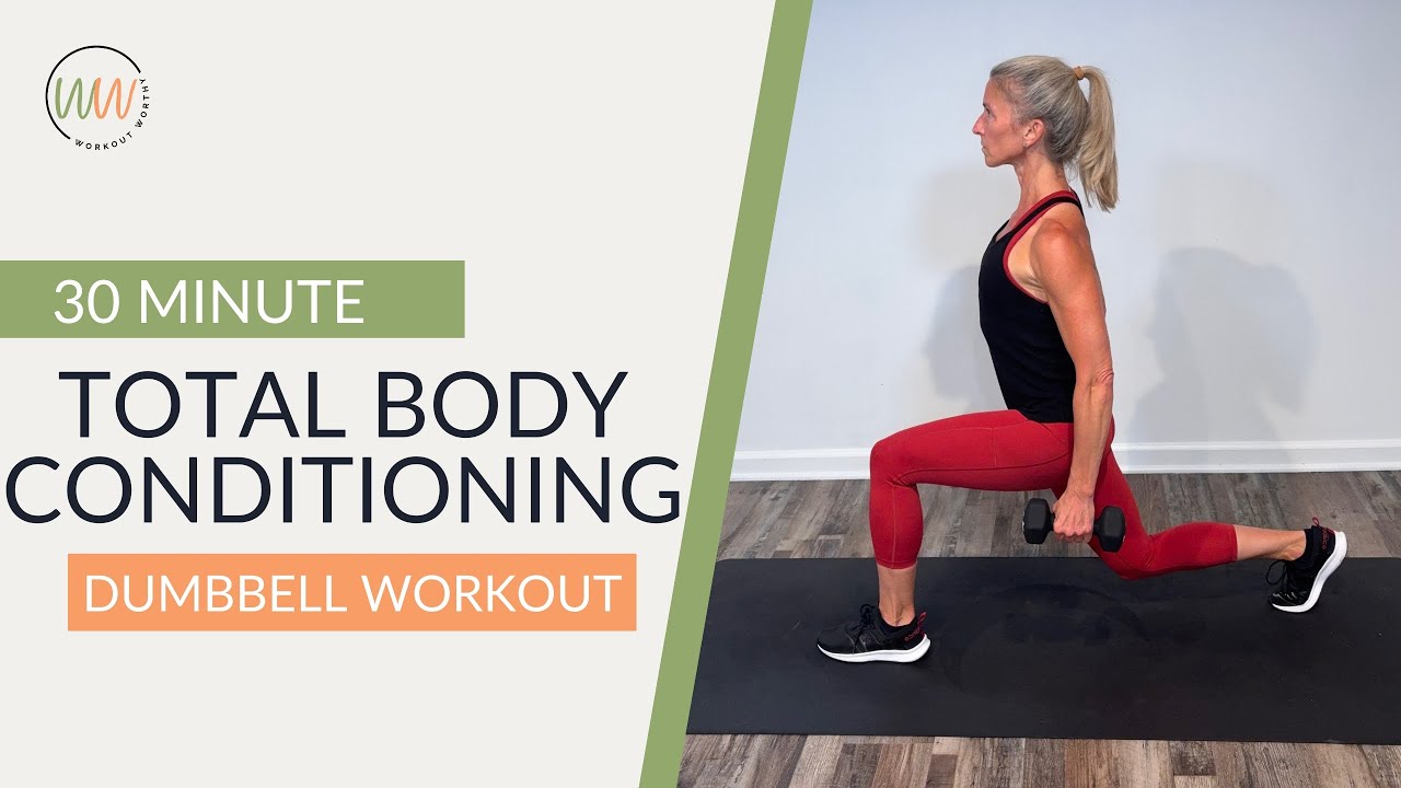 30 Minute Full Body Dumbbell Workout | Strength, Cardio & Core - YouTube