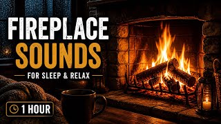 🔥 Fireplace Sounds for Sleep &amp; Relax (1 Hour) | Crackling Fire Ambience