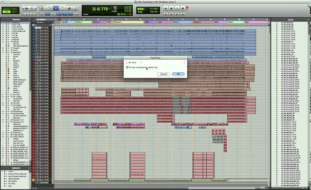 Pro Tools clips list trick YouTube