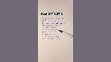 Thumbnail of Done with your ex song #lyrics #lyricvideo #song #donewithyourex #shortsfeed #youtubeshorts #music