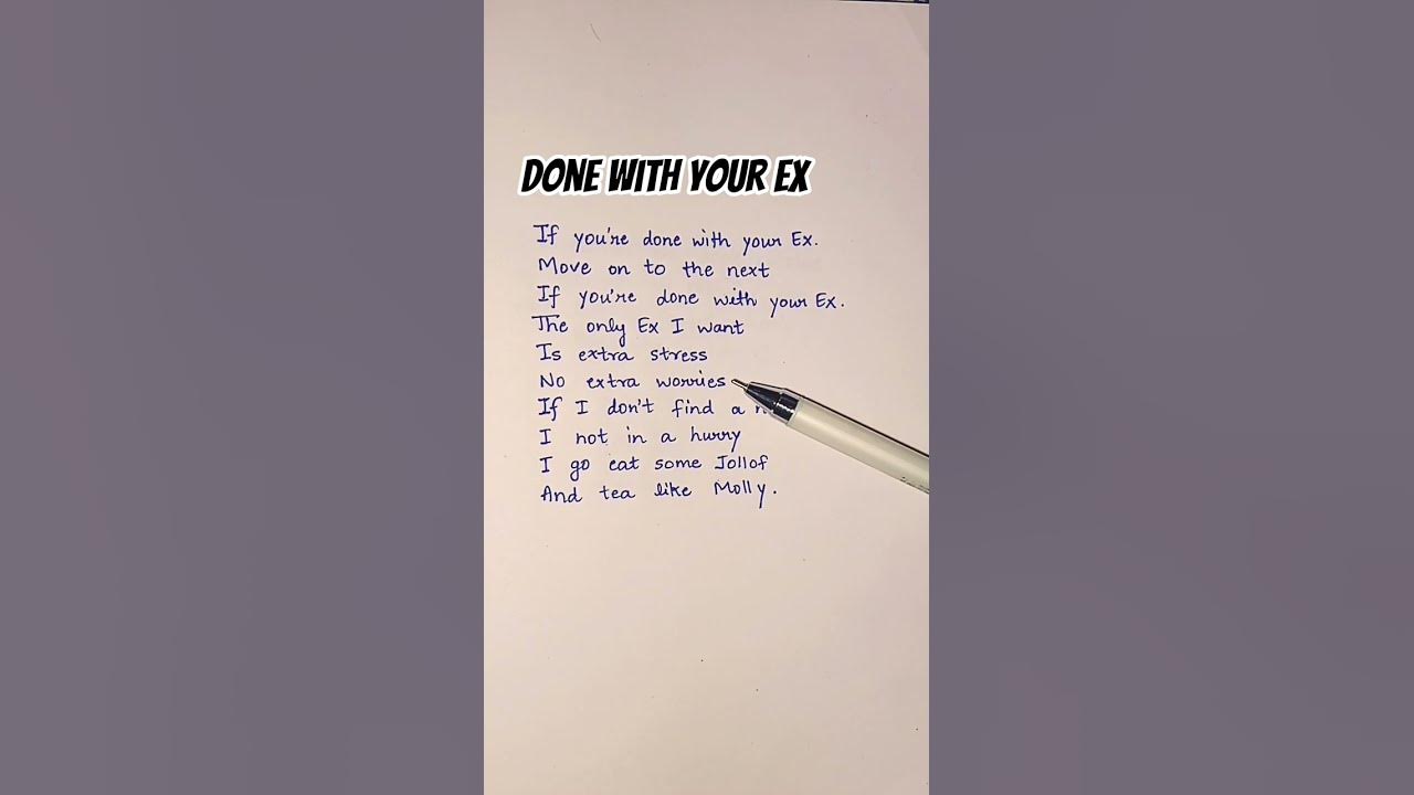 Done with your ex song #lyrics #lyricvideo #song #donewithyourex #shortsfeed #youtubeshorts #music