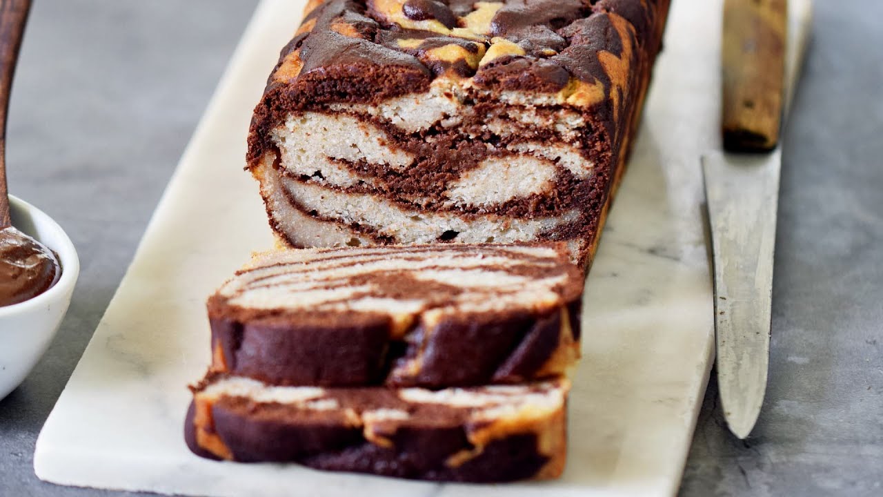 Marbled Banana Bread With Chocolate Swirl (Vegan, Gluten-Free)