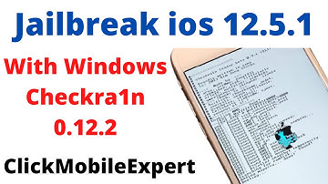 Jailbreak iOS 12.5.1 With Checkra1n Windows 100% Working