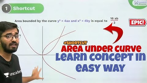 Area under curve | learn concept in easy way | nishant vora sir