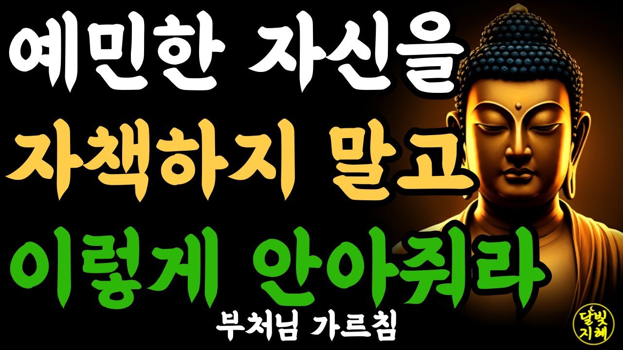 예민한 자신을 자책하지 말고 이렇게 안아줘라 l 부처님 말씀ㅣ불교 명언ㅣ석가모니 가르침ㅣ반야심경