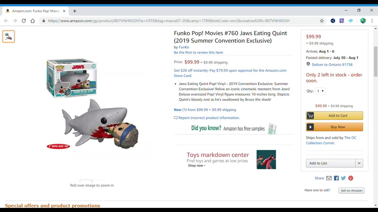 jaws eating quint pop