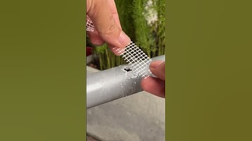 Great tip for repairing a water pipe using super glue. #diy